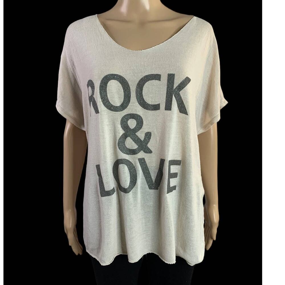 Gray Oversized Graphic Short Sleeve T-Shirt